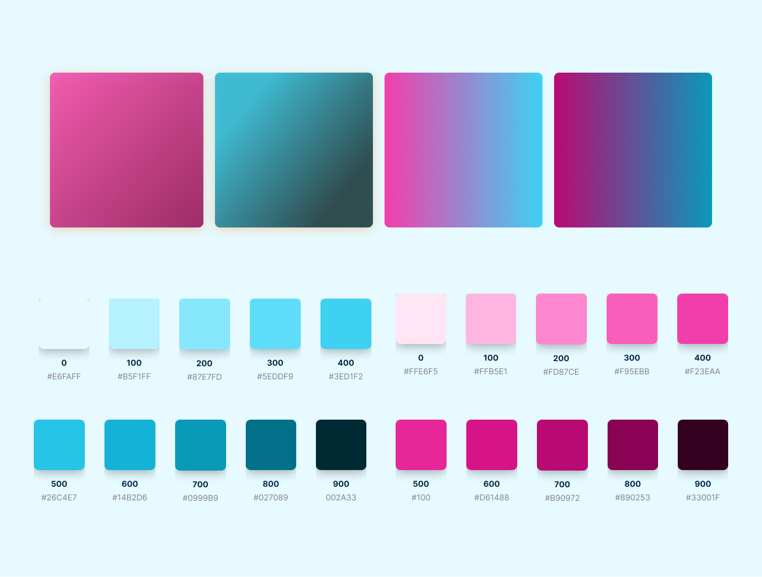 VIVID COLORS AND GRADIENTS